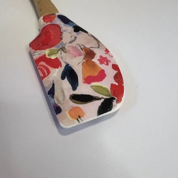 Anthropologie Luna Spatula Floral Wood Silicone Spatula - Picture 8 of 9
